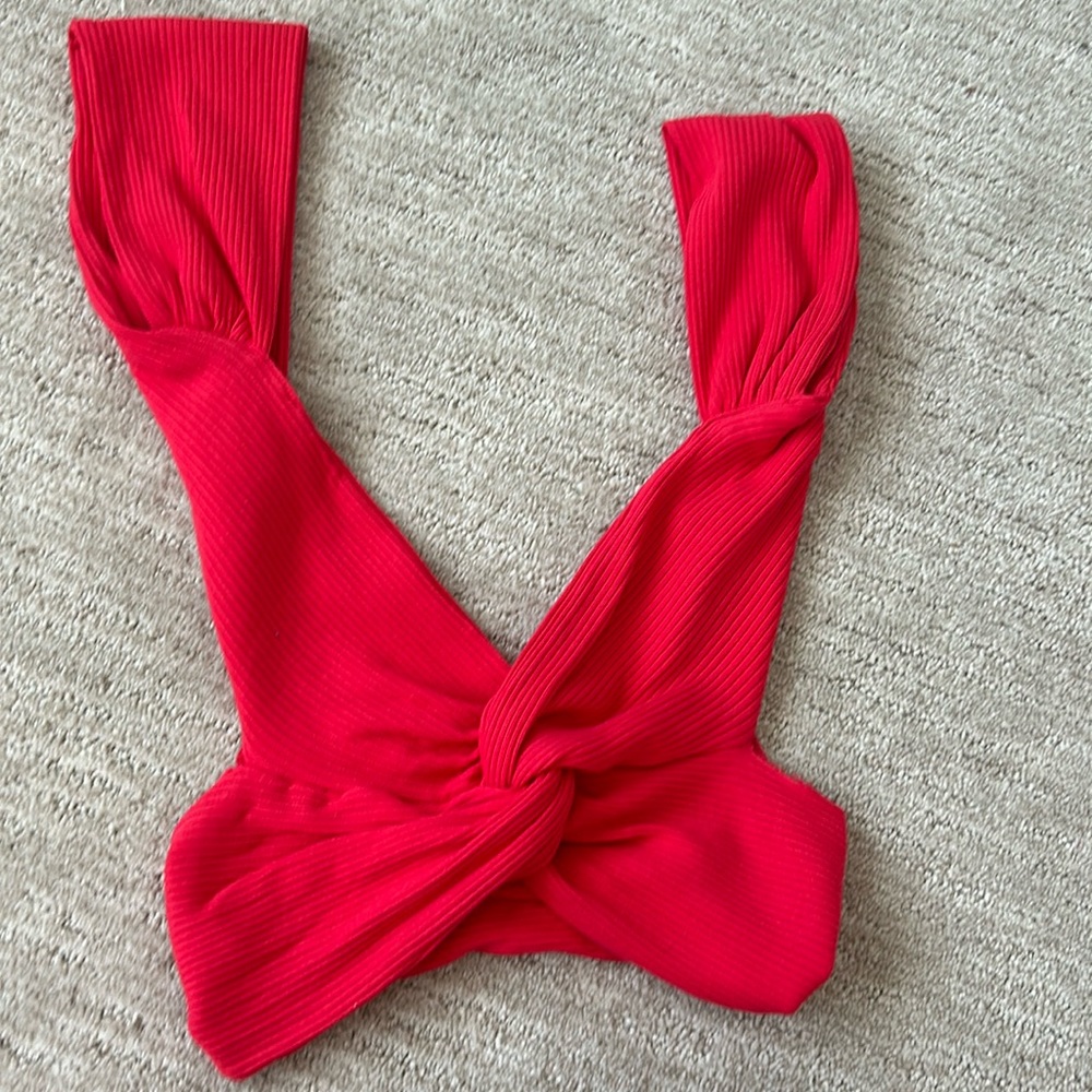 Crop Open Back Cap Sleeve